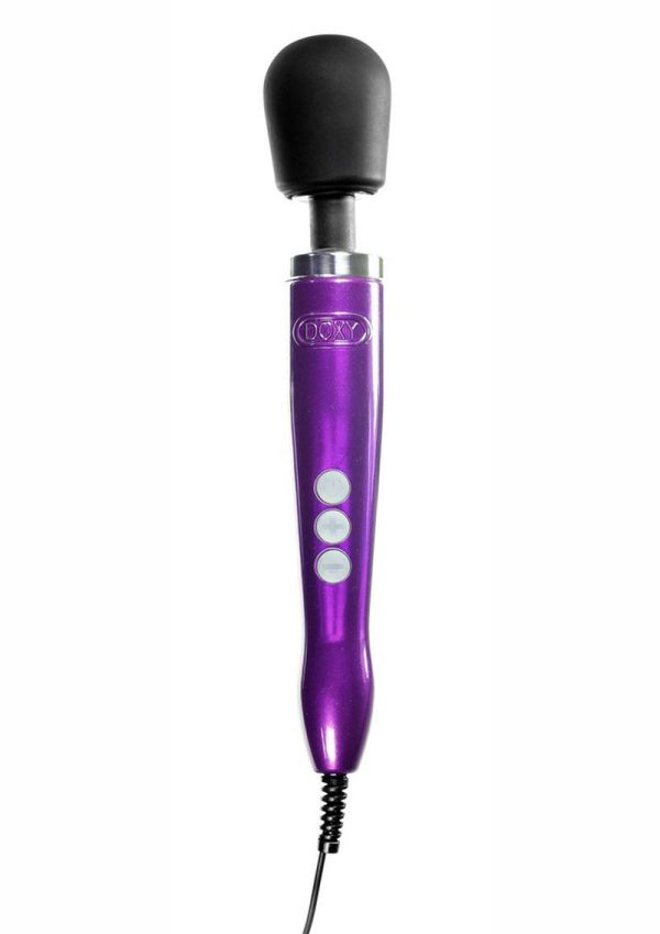 Doxy Die Cast Wand Metal Plug-In Vibrating Body Massager - Purple