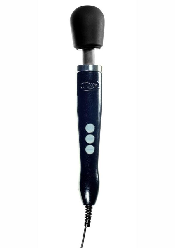 Doxy Die Cast Wand Metal Plug-In Vibrating Body Massager - Black