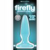 Firefly Pleasure Plug Mini Butt Plug Glow In The Dark - Blue