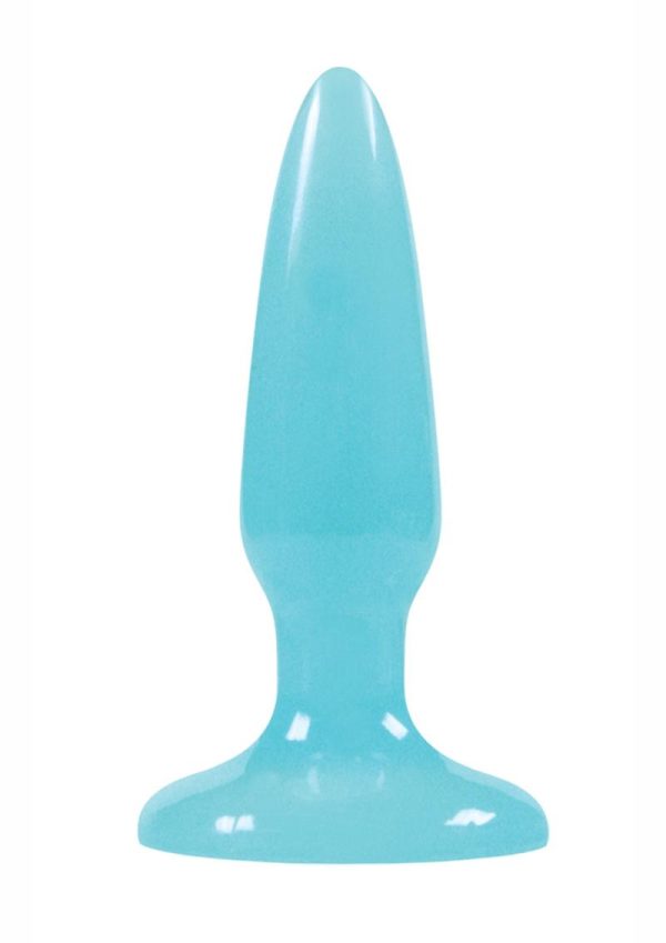 Firefly Pleasure Plug Mini Butt Plug Glow In The Dark - Blue