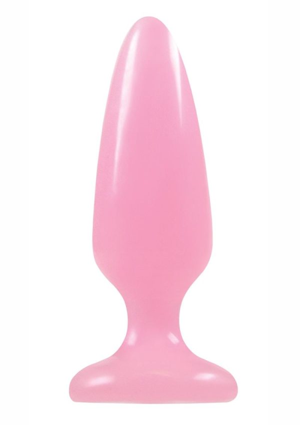 Firefly Pleasure Plug Butt Plug Glow In The Dark - Pink