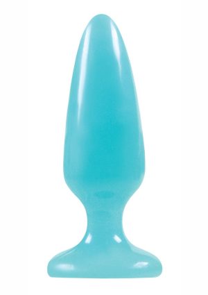 Firefly Pleasure Plug Butt Plug Glow In The Dark - Blue