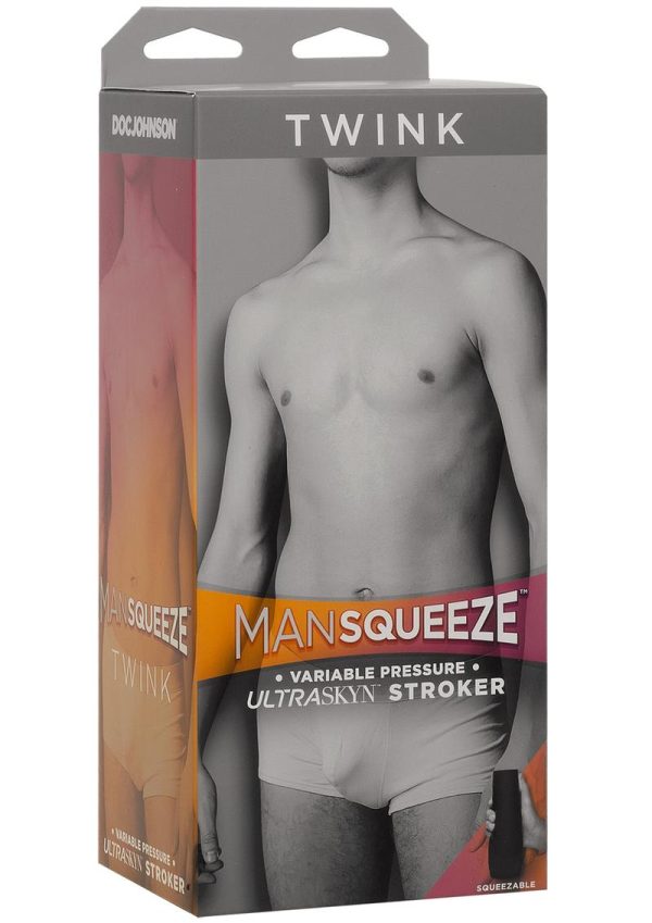 Man Squeeze Twink Ultraskyn Masturbator - Butt - Vanilla