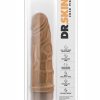 Dr. Skin Silver Collection Cock Vibe 3 Vibrating Dildo 7.25in - Caramel