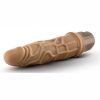 Dr. Skin Silver Collection Cock Vibe 3 Vibrating Dildo 7.25in - Caramel