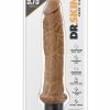 Dr. Skin Silver Collection Cock Vibe 8 Vibrating Dildo 9.75in - Caramel