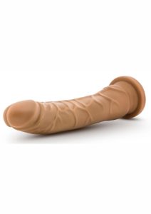 Dr. Skin Silver Collection Realistic Cock Basic 8.5 Dildo 8.5in - Caramel