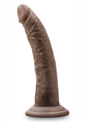 Dr. Skin Silver Collection Dildo with Suction Cup 7in - Chocolate