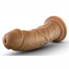 Dr. Skin Silver Collection Dildo with Suction Cup 8in - Caramel