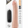 Dr. Skin Silver Collection Vibrating Dildo with Suction Cup 8.5in - Vanilla