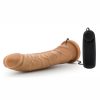 Dr. Skin Silver Collection Vibrating Cock with Suction Cup 8.5in - Caramel