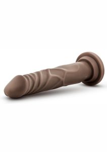 Dr. Skin Silver Collection Realistic Cock Basic 7.5 Dildo 7.5in - Chocolate