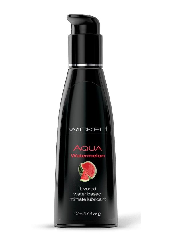 Wicked Aqua Water Based Flavored Lubricant Watermelon 4oz