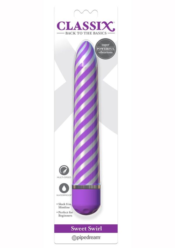 Classix Sweet Swirl Vibrator - Purple