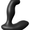 Anal Fantasy Elite Silicone Electro Stim Prostate Vibrator - Black