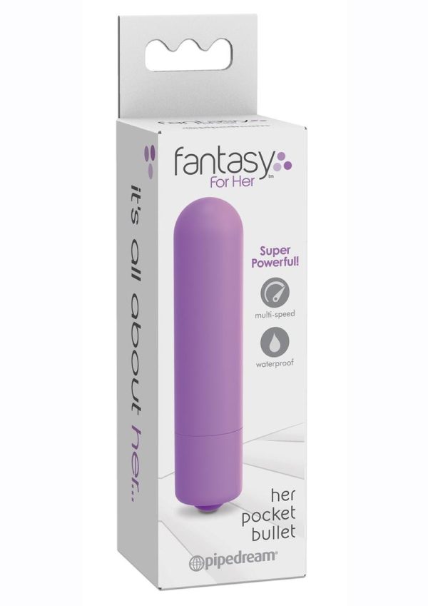 Fantasy For Her Pocket Bullet Vibrator Waterproof Multi Speed - Pink