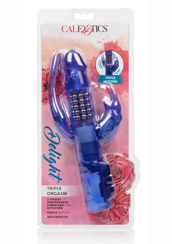 Delight Triple Orgasm Rotating Rabbit Vibrator - Purple