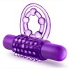 Play with Me The Player Vibrating Double Strap Cock Ring - Purple