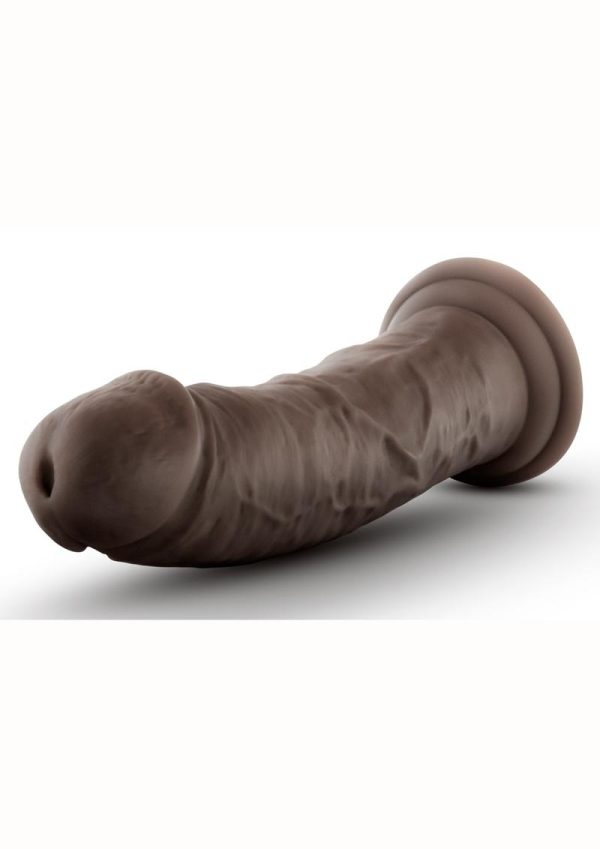 Au Naturel Dildo with Suction Cup 8in - Chocolate