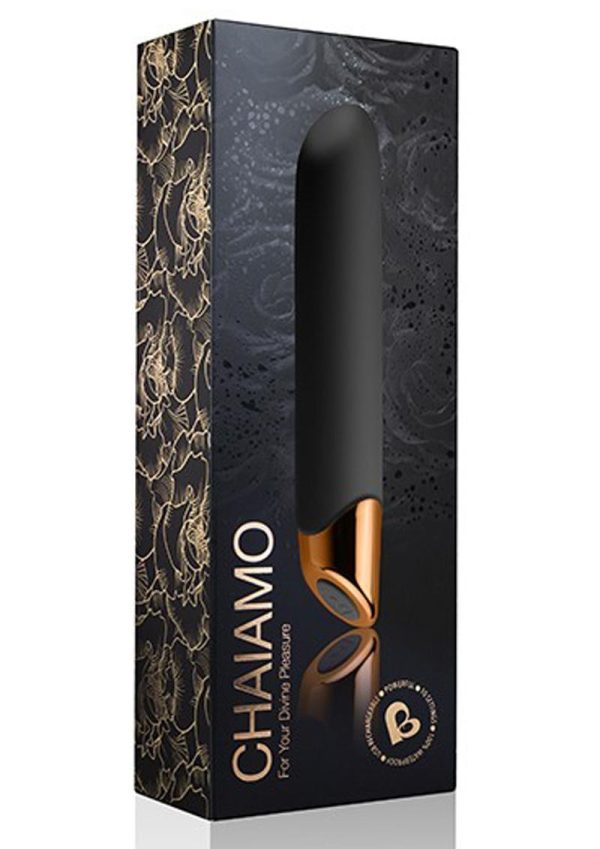 Chaiamo Rechargeable Silicone Vibrator - Black