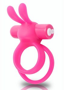 Charged Ohare XL Silicone USB Rechargeable Wearable Rabbit Vibrating Cock Ring Pink (Individual)