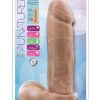 Au Naturel Dildo with Suction Cup 9in - Caramel