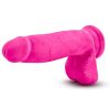 Au Naturel Bold Pleaser Dildo with Suction Cup 7in - Pink