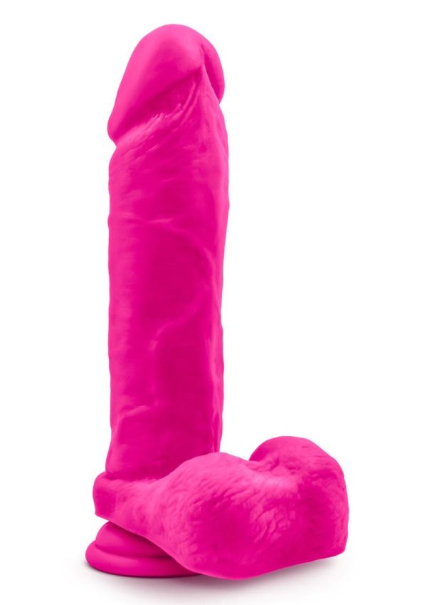 Au Naturel Bold Massive Dildo with Suction Cup 9in - Pink