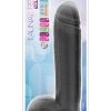 Au Naturel Bold Huge Dildo with Suction Cup 10.5in - Black