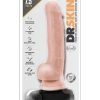 Dr. Skin Silver Collection Dr. Tim Vibrating Dildo with Remote Control 7.5in - Vanilla