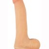 Realcocks Sliders Dildo with Balls 7in - Vanilla
