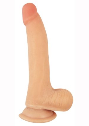 Realcocks Sliders Dildo with Balls 7in - Vanilla