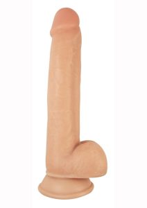 Realcocks Sliders Dildo with Balls 9in - Vanilla