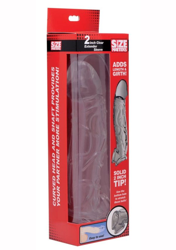 Size Matters Penis Extender Sleeve 2in - Clear