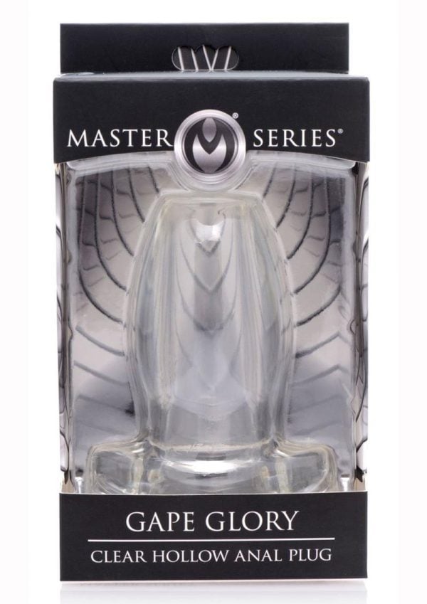 Master Series Gape Glory Clear Hollow Anal Plug - Clear