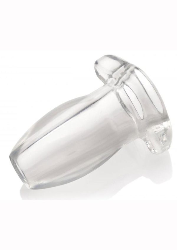 Master Series PeepHole Clear Hollow Anal Plug - Clear