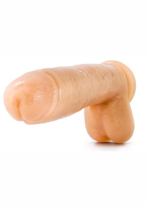 Hung Rider Butch Dildo with Balls 10.5in - Vanilla