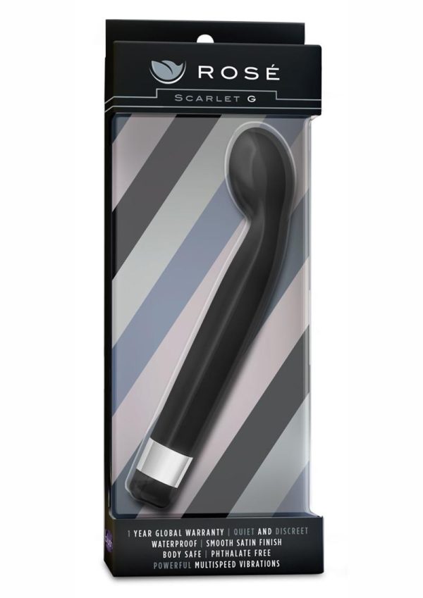 Rose Scarlet `G` G-Spot Vibrator - Black