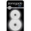 Renegade Double Stack Super Stretchable Cock Rings (Set of 2) - Clear