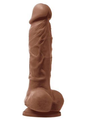 Colours Pleasures Silicone Dildo 5in - Chocolate