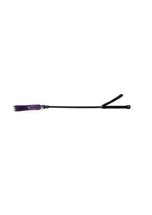 Rouge Fifty Times Hotter Short Riding Crop Slim Tip 20in - Purple