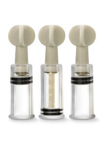 Temptasia Clit and Nipple Twist Suckers (set of 3) - Clear