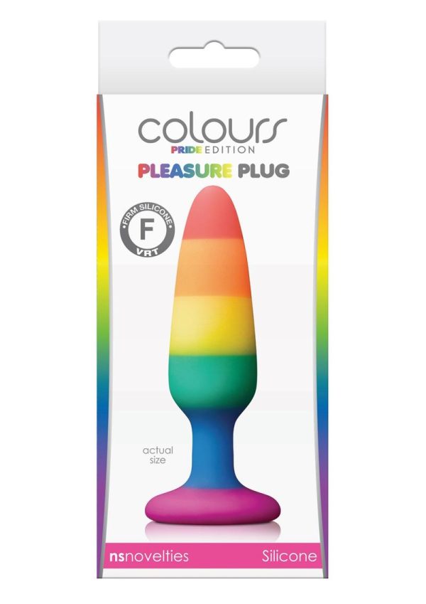 Colours Pleasure Plug Pride Edition Silicone Butt Plug - Small - Rainbow