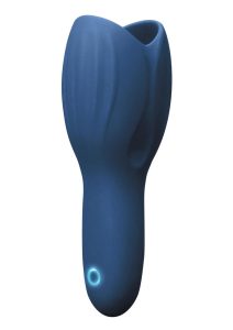 Renegade Rechargeable Silicone Head Unit Masturbator - Blue