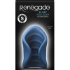 Renegade El Ray Rechargeable Silicone Vibrating Pocket Stroker - Blue