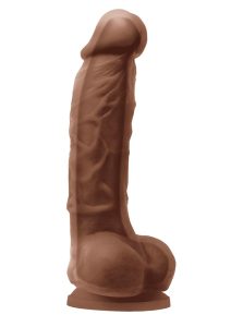 Colours Dual Density Silicone Dildo 5in - Caramel