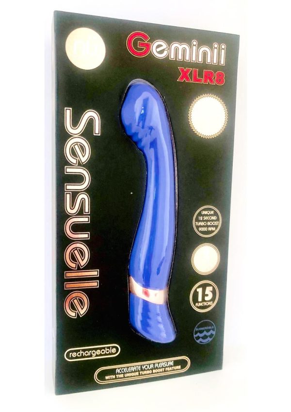 Nu Sensuelle Geminii XLR8 Rechargeable Silicone G-Spot Vibrator - Ultra Violet