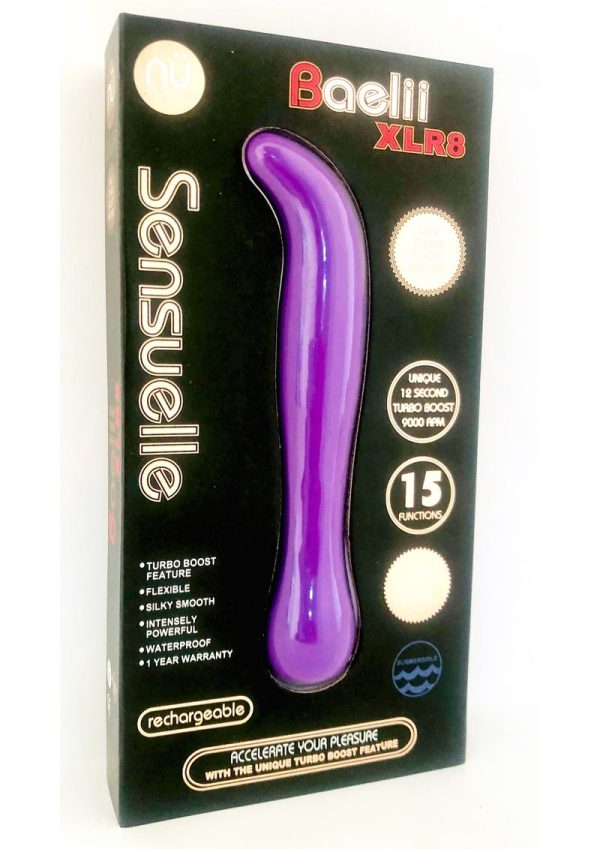 Nu Sensuelle Baelii XLR8 Rechargeable Silicone G-Spot Vibrator - Ultra Violet