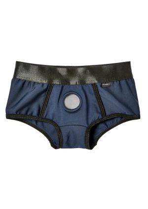 EM. EX. Active Harness Wear Fit Harness Boy Shorts - Medium - Blue