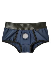 EM. EX. Active Harness Wear Fit Harness Boy Shorts - Large - Blue